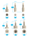 PEEK HT One-Piece Hex-Head Fittings for use over 5,000 psi