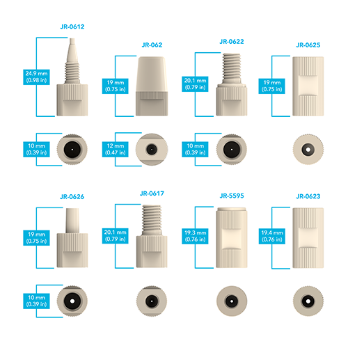High Pressure PEEK Adapters VICI Jour