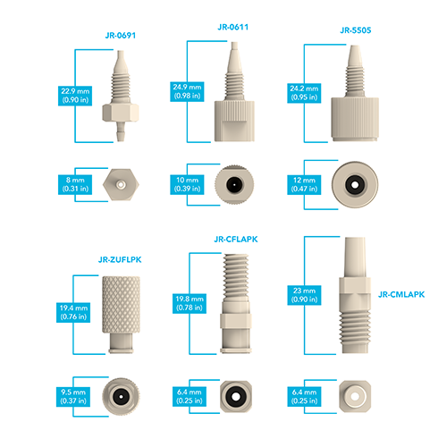 High Pressure PEEK Adapters