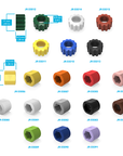 Color-Sleeve Fingertight Adapters