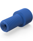 Color-Coded Polyacetal Nuts for Flangeless 1/4-28 Connections