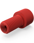 Color-Coded Polyacetal Nuts for Flangeless 1/4-28 Connections