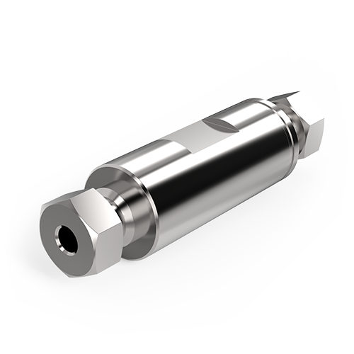 Imperial to Metric UHPLC Stainless  Steel Reducing Union, Complete