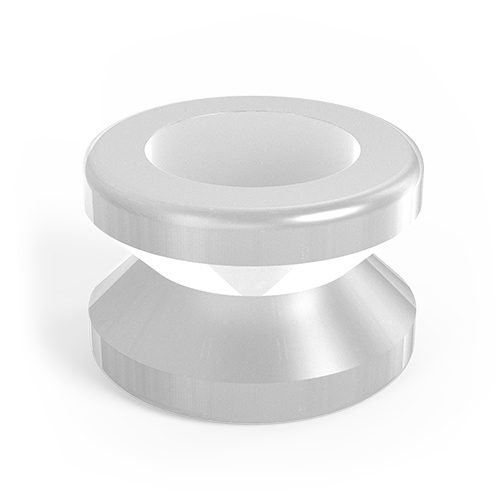 Collapsible CTFE Ferrule for use with PPS Hex Head Nuts
