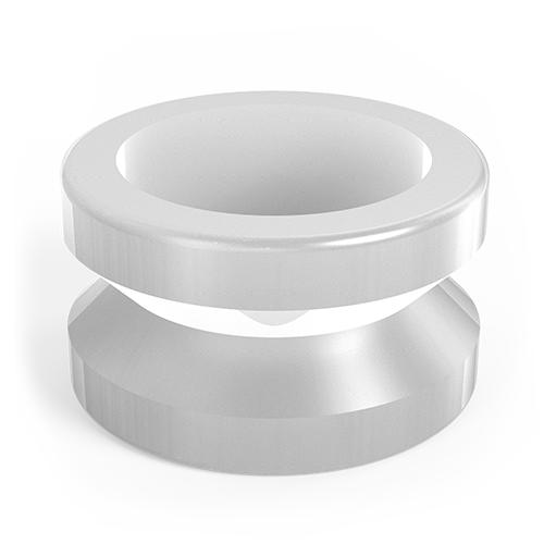 Collapsible CTFE Ferrule for use with PPS Hex Head Nuts