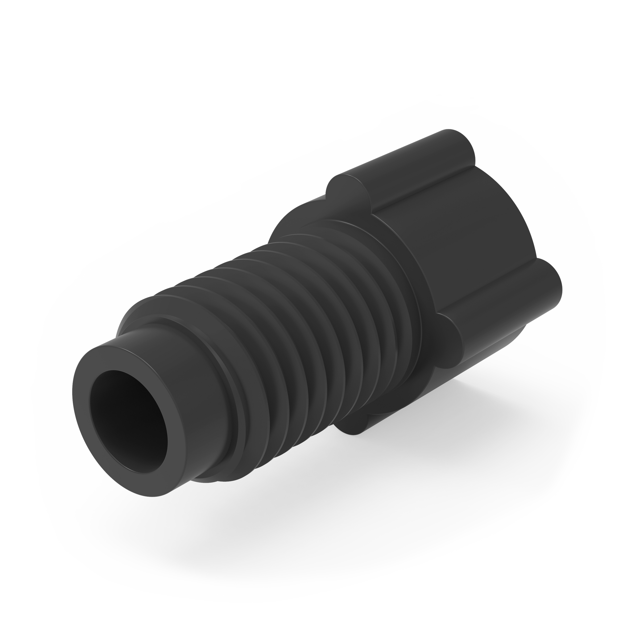 Polypropylene Color-Coded Fingertight Nuts for Flanged 1/4-28 Connections (For 1/16&quot; Tubing OD)