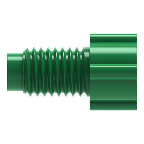 Polypropylene Color-Coded Fingertight Nuts for Flanged 1/4-28 Connections (For 1/16" Tubing OD)