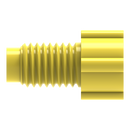 Polypropylene Color-Coded Fingertight Nuts for Flanged 1/4-28 Connections (For 1/16" Tubing OD)