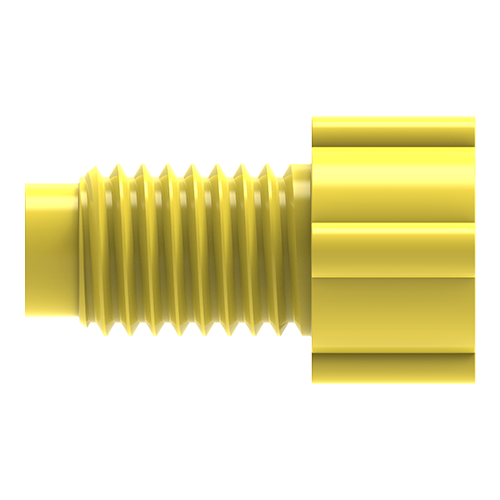 Polypropylene Color-Coded Fingertight Nuts for Flanged 1/4-28 Connections (For 1/16" Tubing OD)