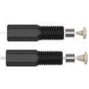 PPS Hex-Head Nuts - Flangeless or Flanged 1/4-28 Connections ferrule 1/16'', 1/4''-28