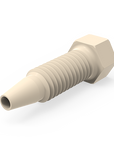 PEEK One-Piece Hex-Head Fittings for use up to 5,000 psi - 5 pack