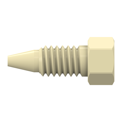 PEEK HT One-Piece Hex-Head Fittings for use over 5,000 psi