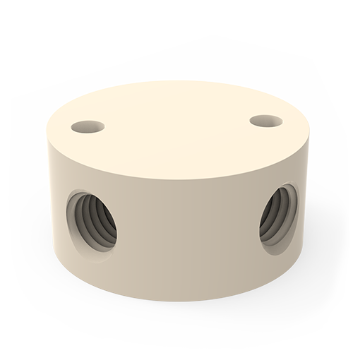 1/8" Low Pressure PEEK Crosses (1.5 mm bore)