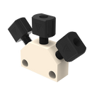 High Pressure Biocompatible PEEK Mixing Tee - With Fittings
