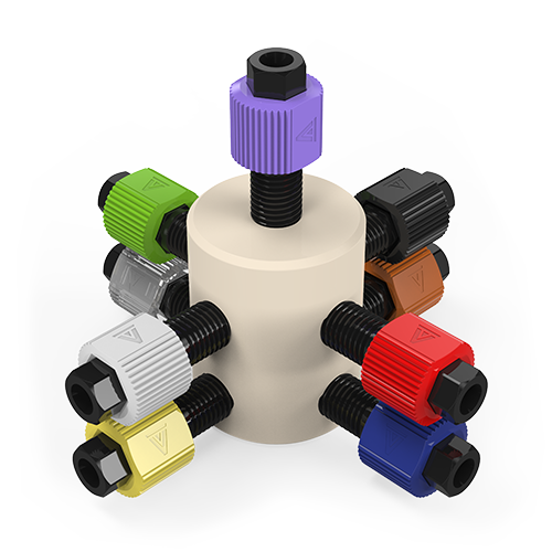 Low Pressure PEEK Manifold -  Complete with Fittings