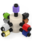 Low Pressure PEEK Manifold -  Complete with Fittings
