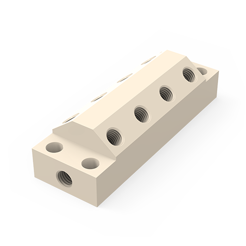 Low Pressure PEEK Manifold -  Complete with Fittings