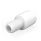 White Polypropylene Nut : 1/4''-28 (for 1/8'' OD Tubing)